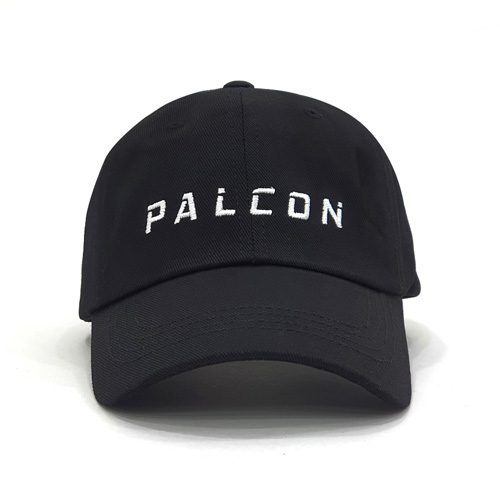 Palcon font cotton ball cap_BLACK